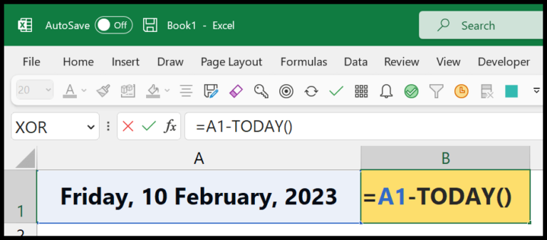 Countdown Days in Excel: Track Time Until Your Big Event