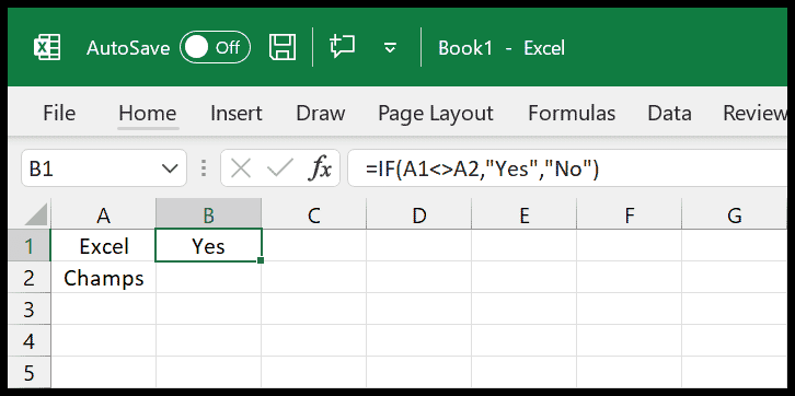 Does Not Equal Operator in Excel: Quick Guide to Comparing Different Values