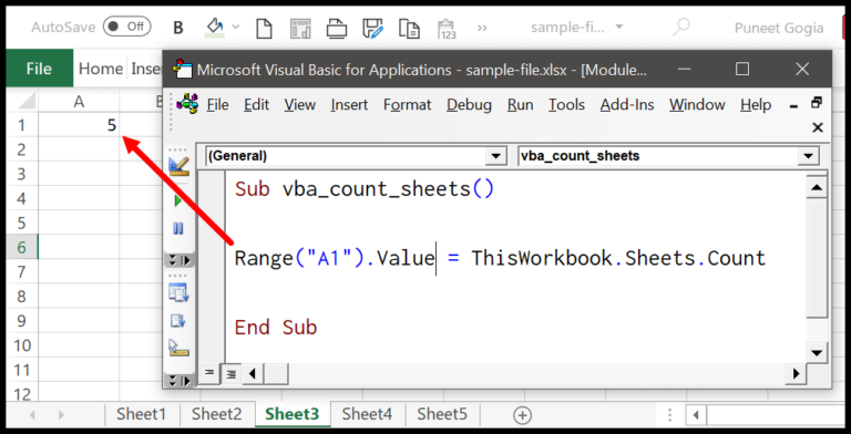 Count Sheets Using VBA in Excel: Simplify Your Workbook Management