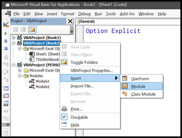 VBA Module Essentials: Streamlining Your Excel Tasks