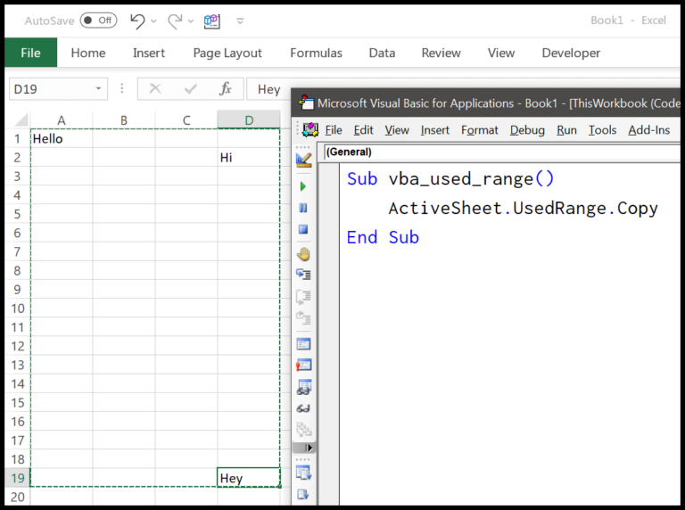 UsedRange Property in VBA in Excel: Your Guide to Efficient Cell Management