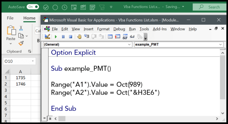 VBA Oct Function: Unpacking Octal Conversions in Excel Macros